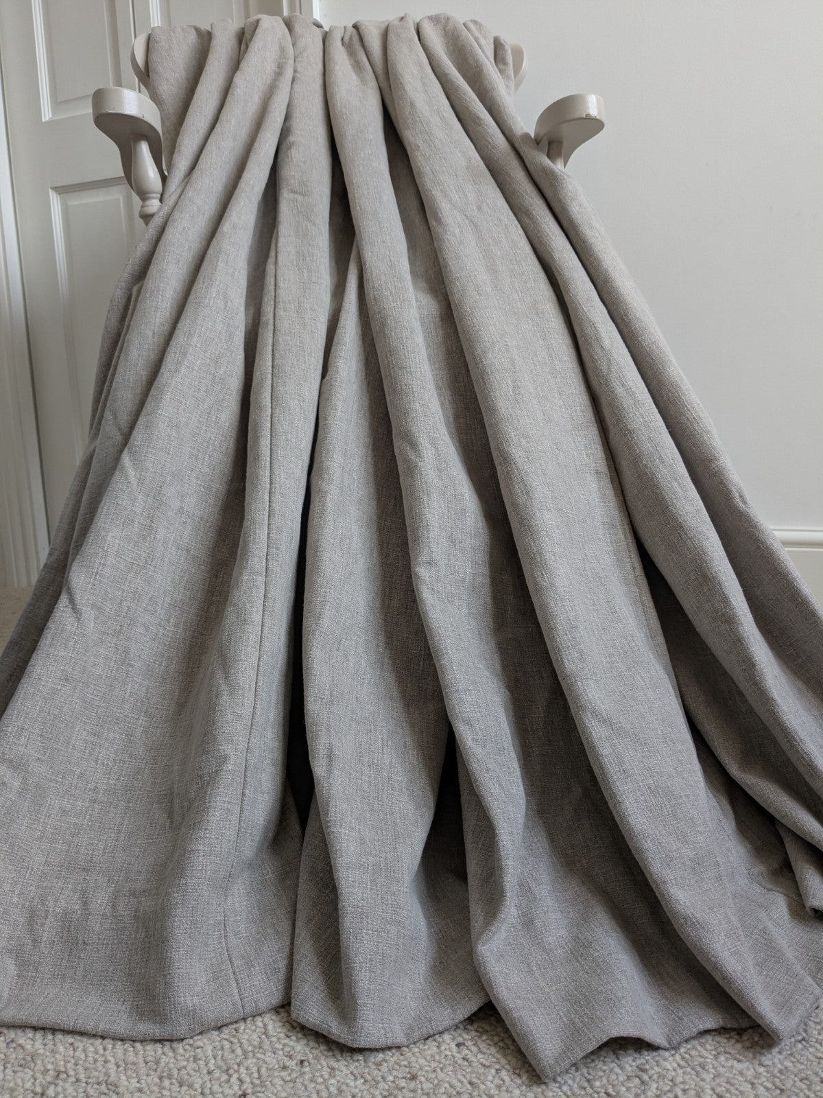 John Lewis MTM Curtains W150 x L156 cm Beige Fawn Blackout Pinch Pleat