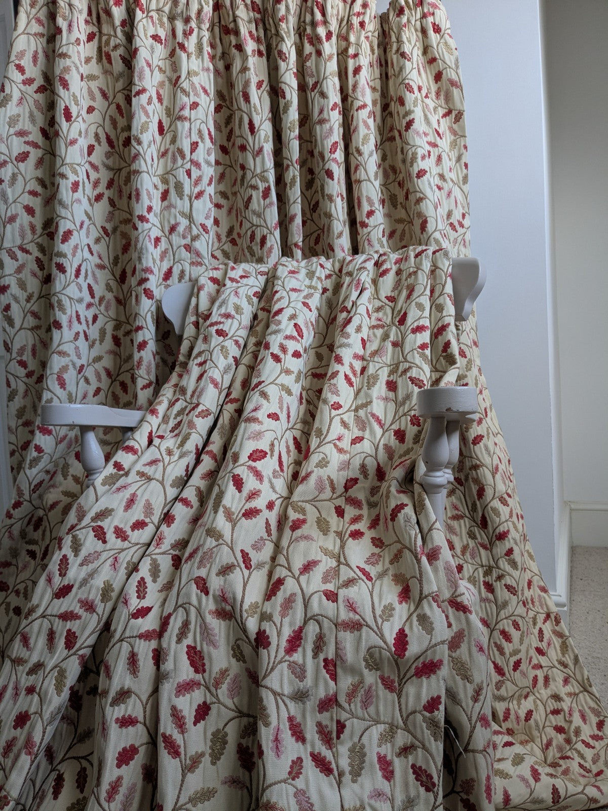 Dunelm Heritage Collection Glava Curtains W76 x D72 in Pencil Pleat Fully Lined