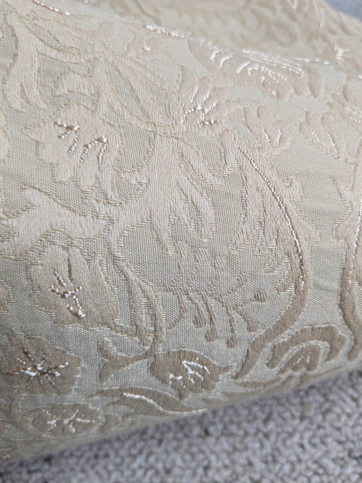 Dunelm Curtains Textured Woven Cream Gold W259 x 182 cm Pencil Pleat Kensington 