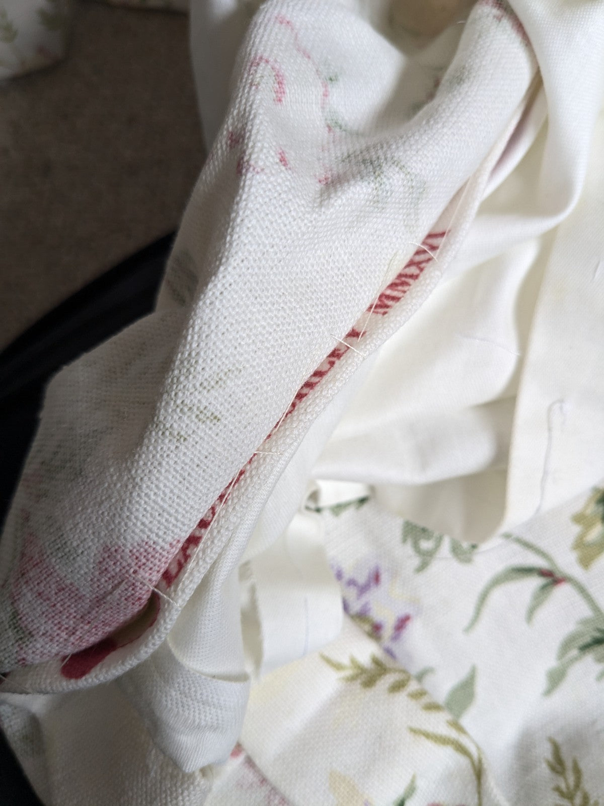 Laura Ashley Pencil Pleat Curtains Arundel Rose Floral D81 x W51 in Lined Long