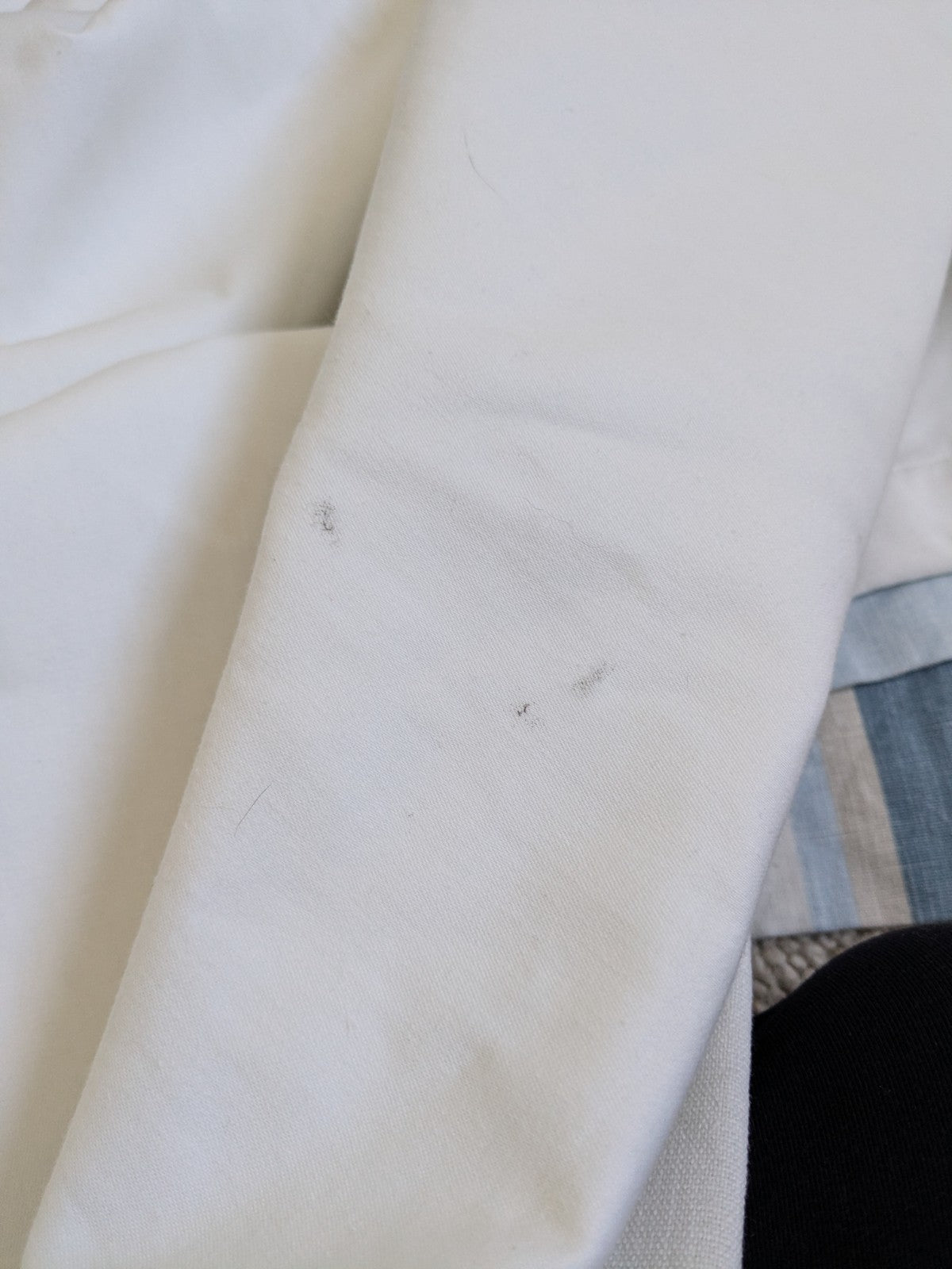 Laura Ashley Stripe Blue Curtains Pinch Pleat W102 x D206cm Fleece Lined