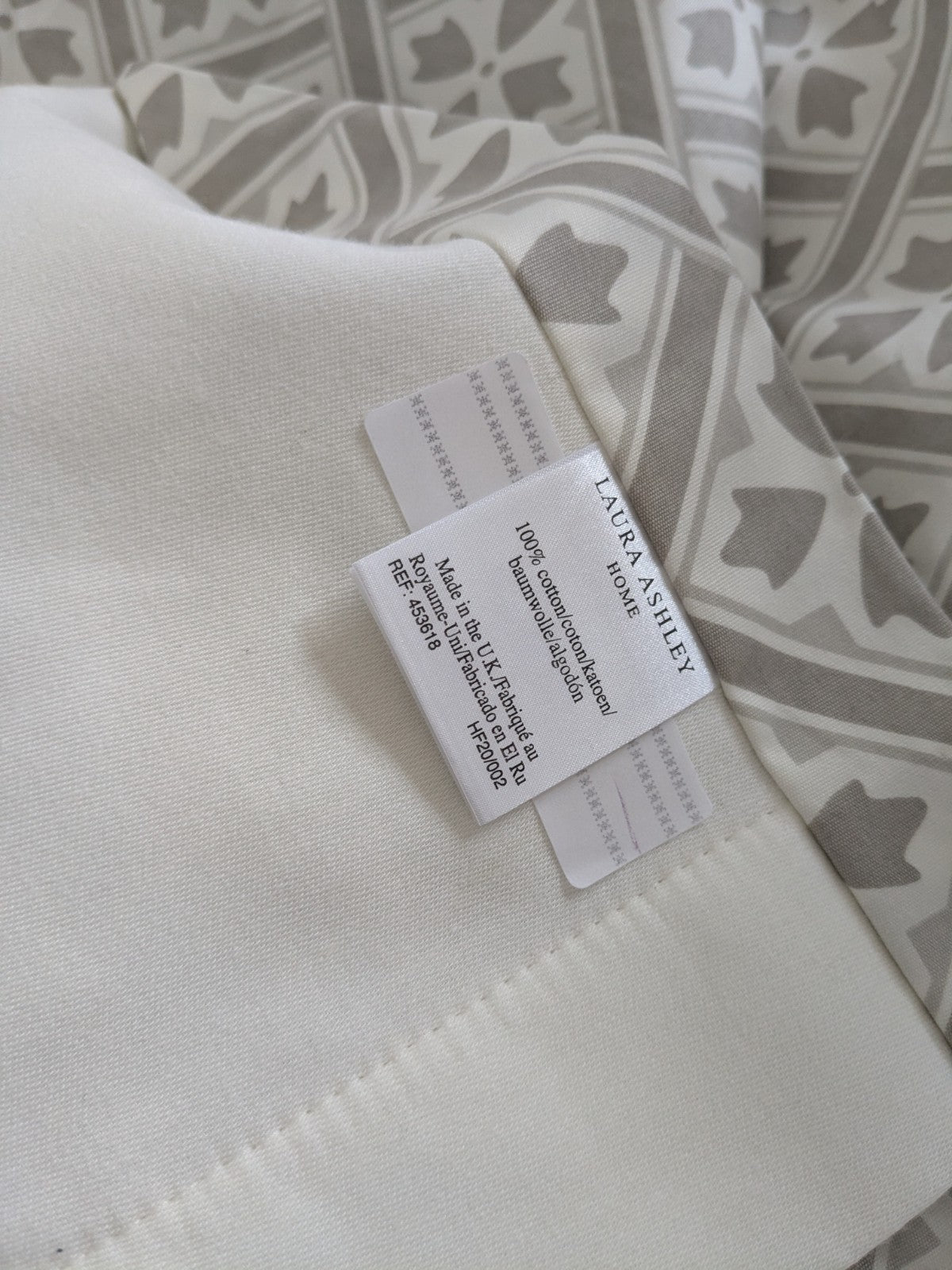 Laura Ashley Mr Jones Pinch Pleat Fleece Lined Curtains D89 x W26.5" Warm Long