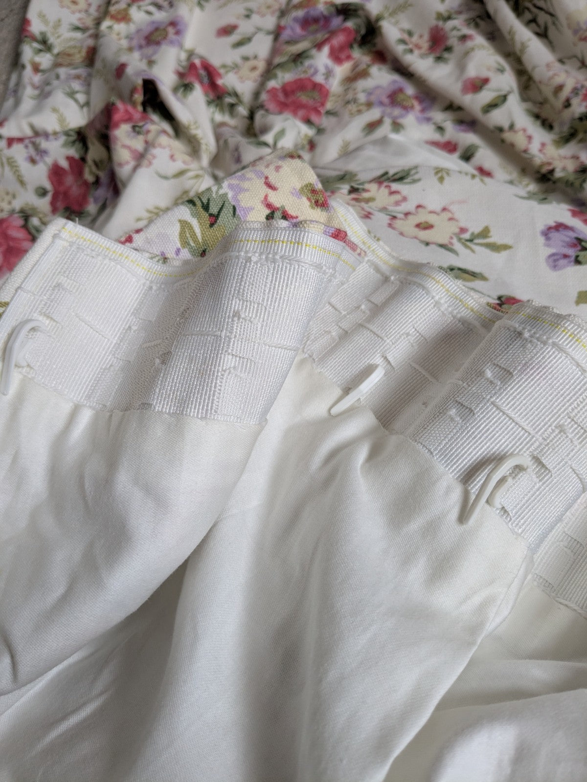 Laura Ashley Pencil Pleat Curtains Arundel Rose Floral D81 x W51 in Lined Long