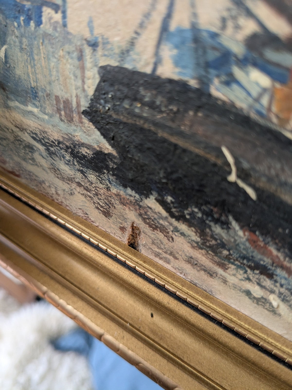 Joe Crowfoot  - Lowestoft Drifter Our Allies Framed Fishing Boat READ DESCRIPTIO