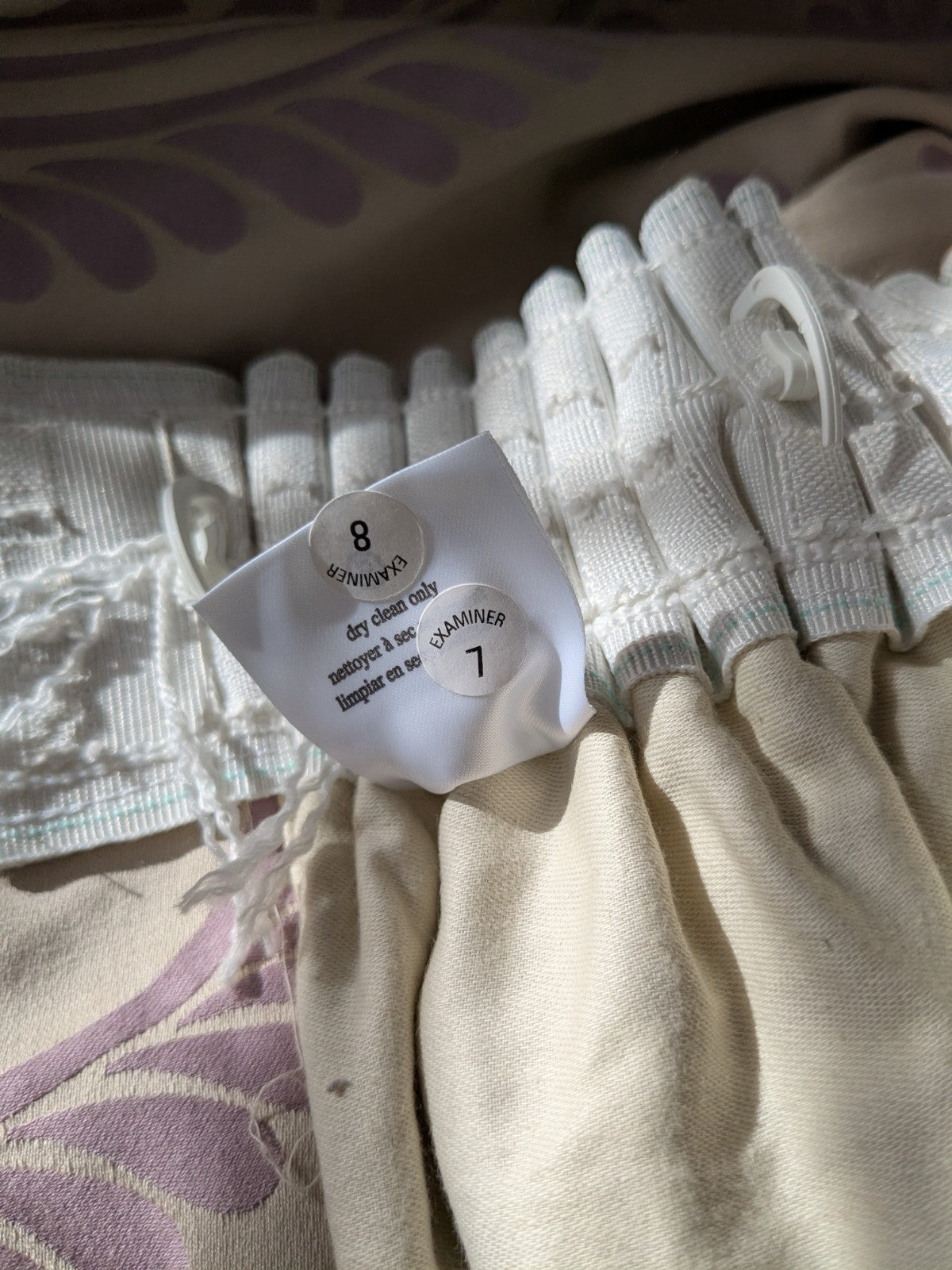 Laura Ashley Single Marchmont Curtain W 128 x D 72 in Lilac Silver READ DESC.