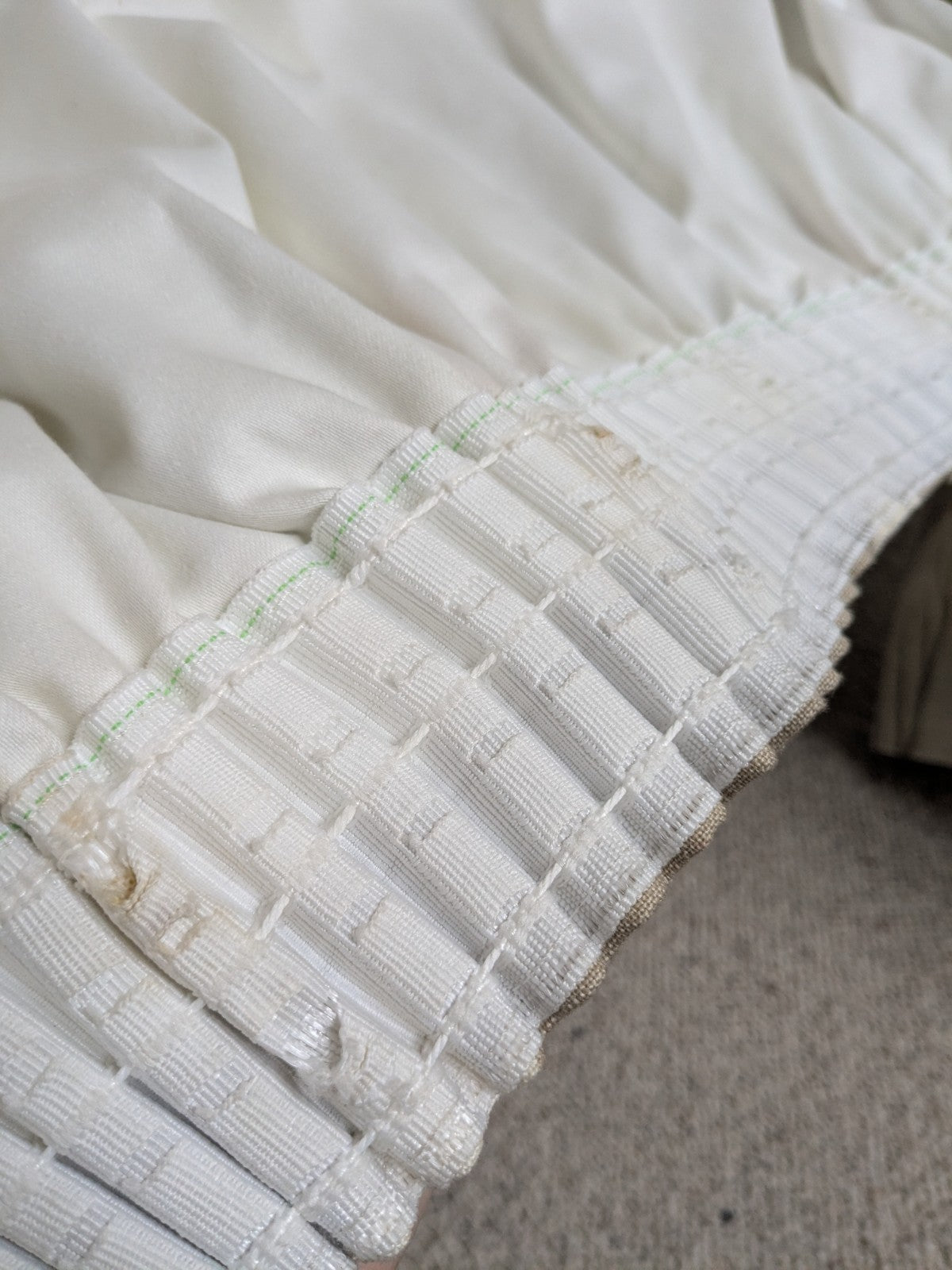 Sanderson Curtains Pencil Pleat D54 x W74 in Beige Pink Linen Lined