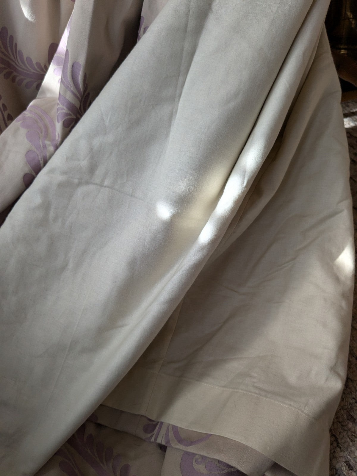 Laura Ashley Single Marchmont Curtain W 128 x D 72 in Lilac Silver READ DESC.