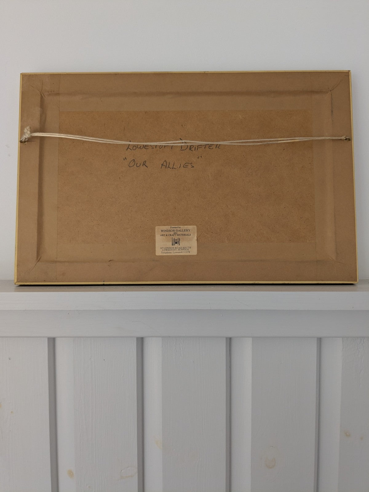 Joe Crowfoot  - Lowestoft Drifter Our Allies Framed Fishing Boat READ DESCRIPTIO