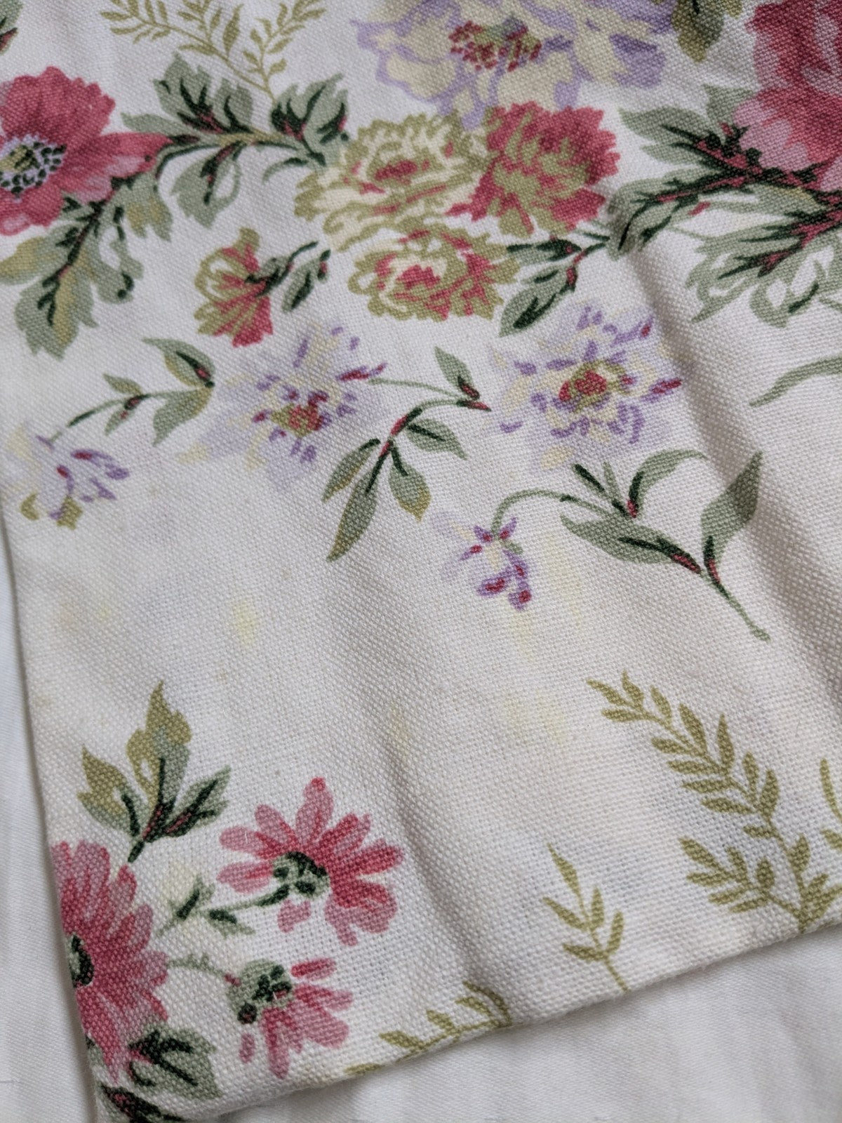 Laura Ashley Pencil Pleat Curtains Arundel Rose Floral D81 x W51 in Lined Long