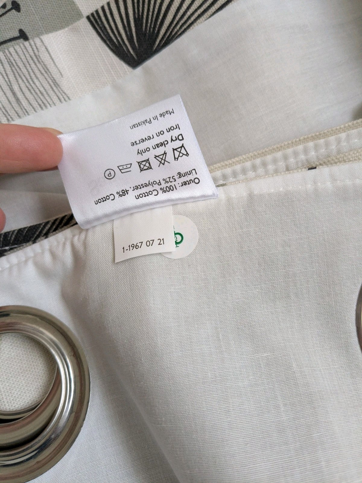 Sanderson Curtains W168 x L156 cm Dandelion Clocks Beige Eyelet 