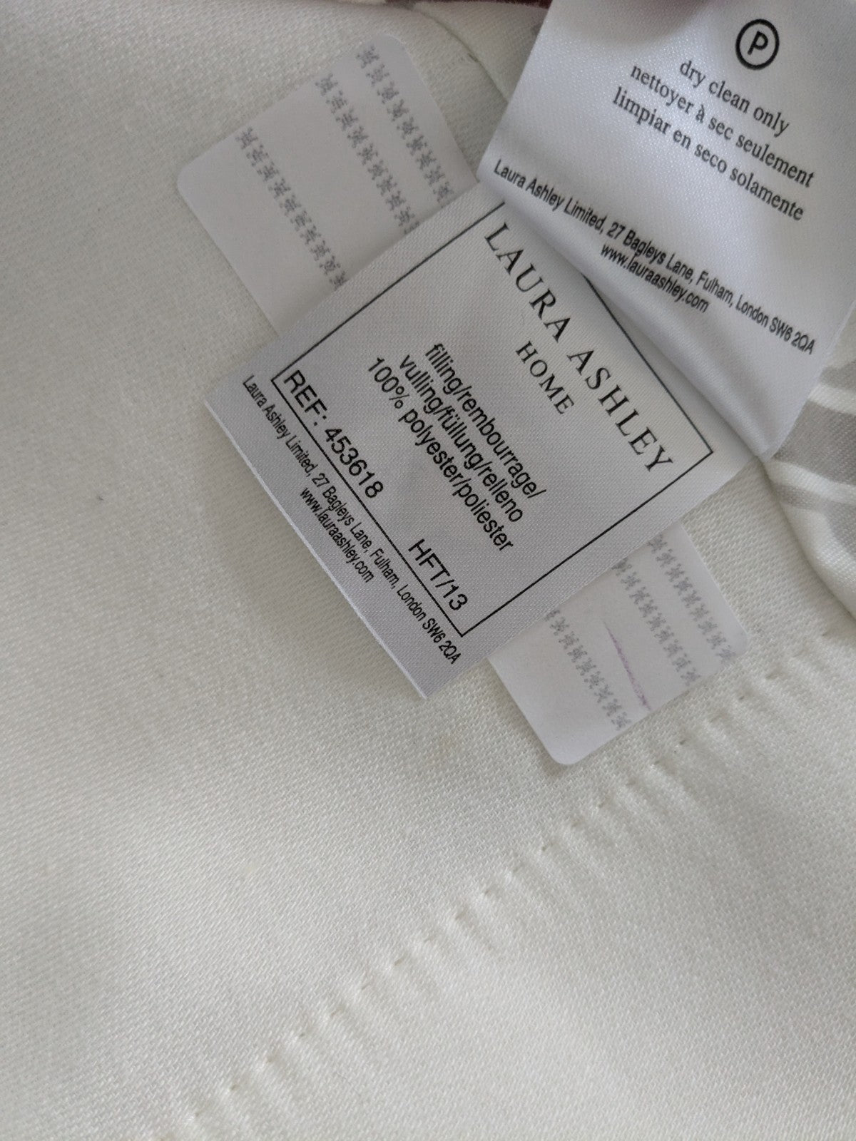 Laura Ashley Mr Jones Pinch Pleat Fleece Lined Curtains D89 x W26.5" Warm Long