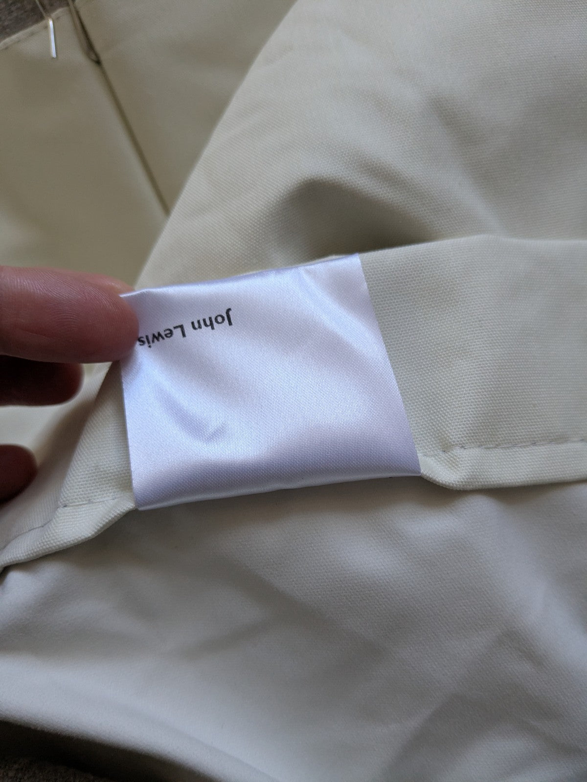 John Lewis MTM Curtains W150 x L156 cm Beige Fawn Blackout Pinch Pleat 