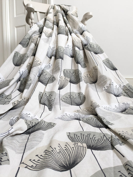 Sanderson Curtains W168 x L210 cm Dandelion Clocks Beige Eyelet Long