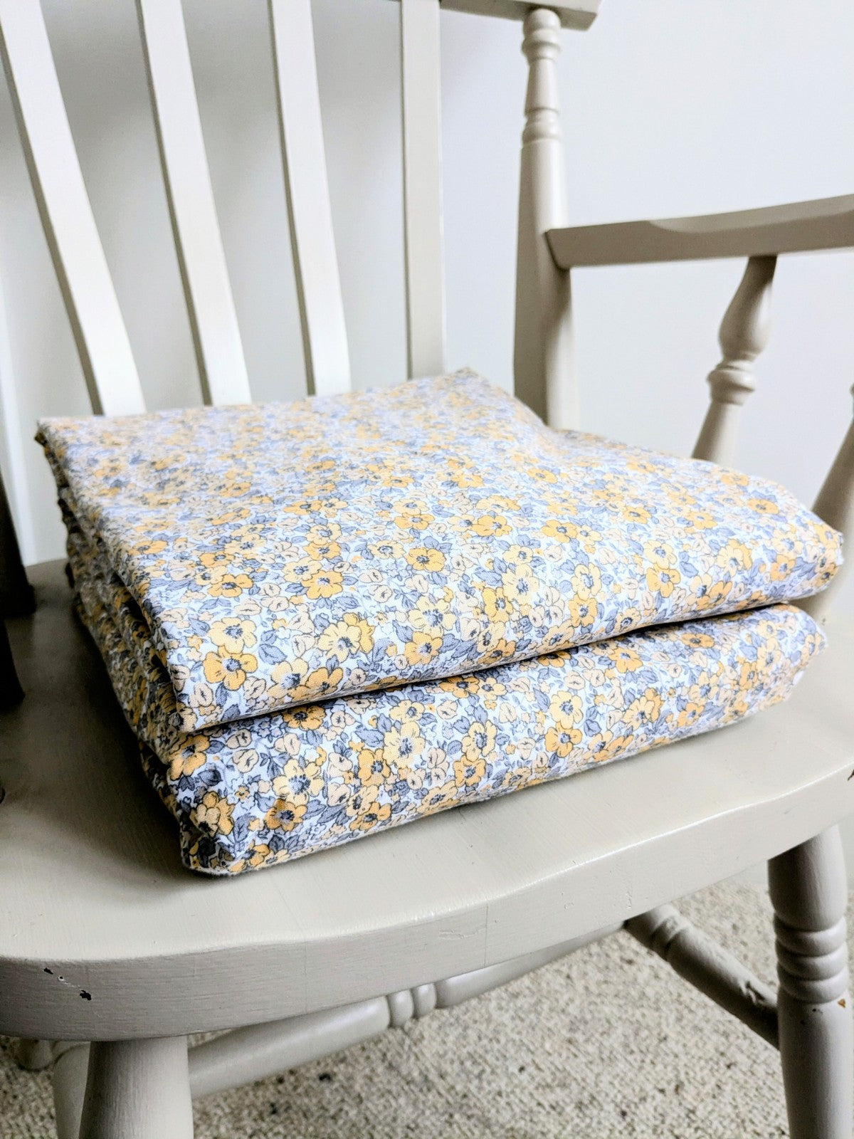 Laura Ashley Libby Ditsy Floral Eyelet Blackout Curtains Grey W117 x 183 cm