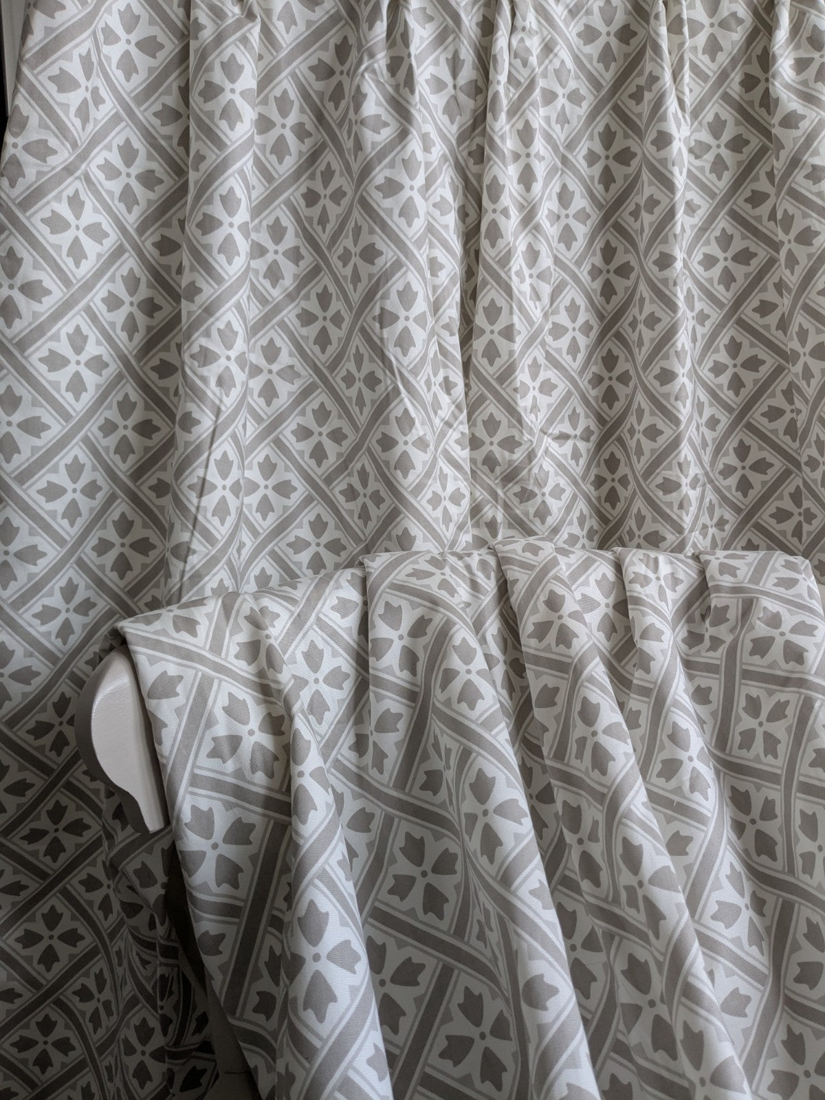 Laura Ashley Mr Jones Pinch Pleat Fleece Lined Curtains D89 x W26.5" Warm Long