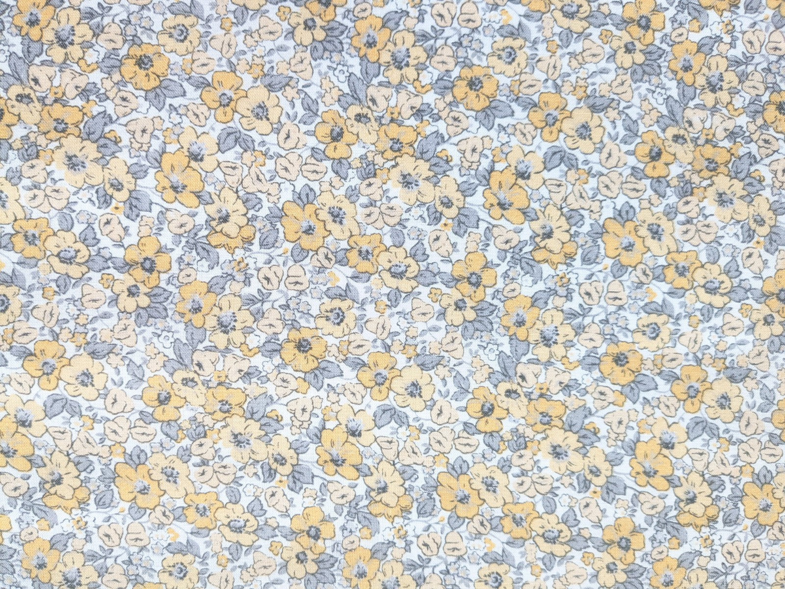 Laura Ashley Libby Ditsy Floral Eyelet Blackout Curtains Grey W117 x 183 cm