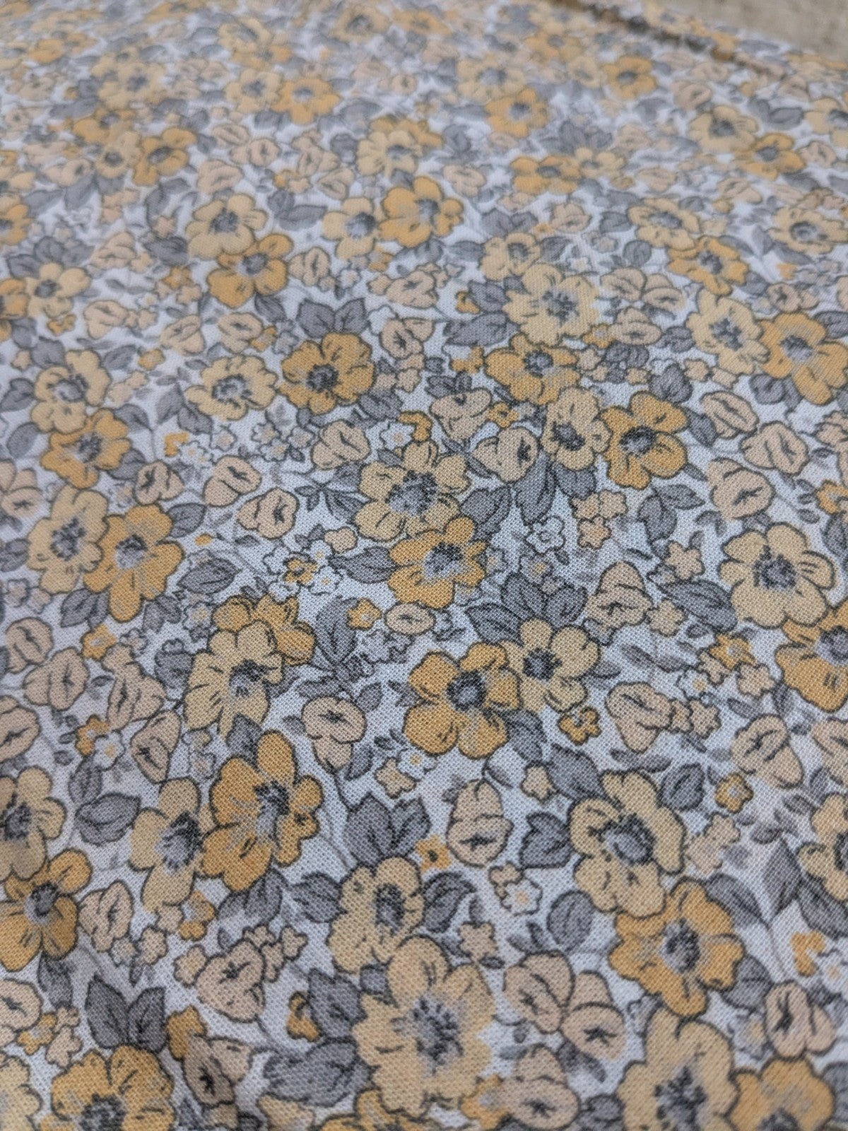 Laura Ashley Libby Ditsy Floral Eyelet Blackout Curtains Grey W117 x 183 cm