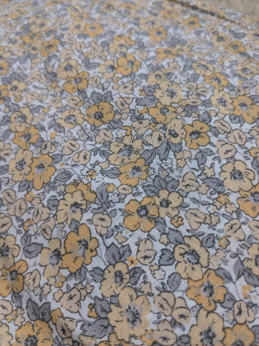 Laura Ashley Libby Ditsy Floral Eyelet Blackout Curtains Grey W117 x 183 cm