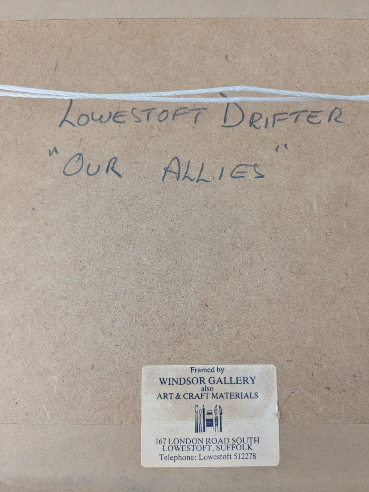 Joe Crowfoot  - Lowestoft Drifter Our Allies Framed Fishing Boat READ DESCRIPTIO