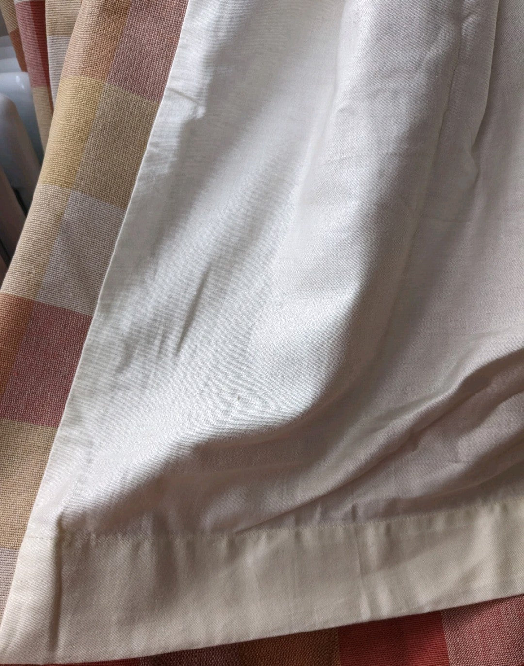 Laura Ashley Curtains W98 x L54 inches Tab Top Country Cottage Extra Wide Check 