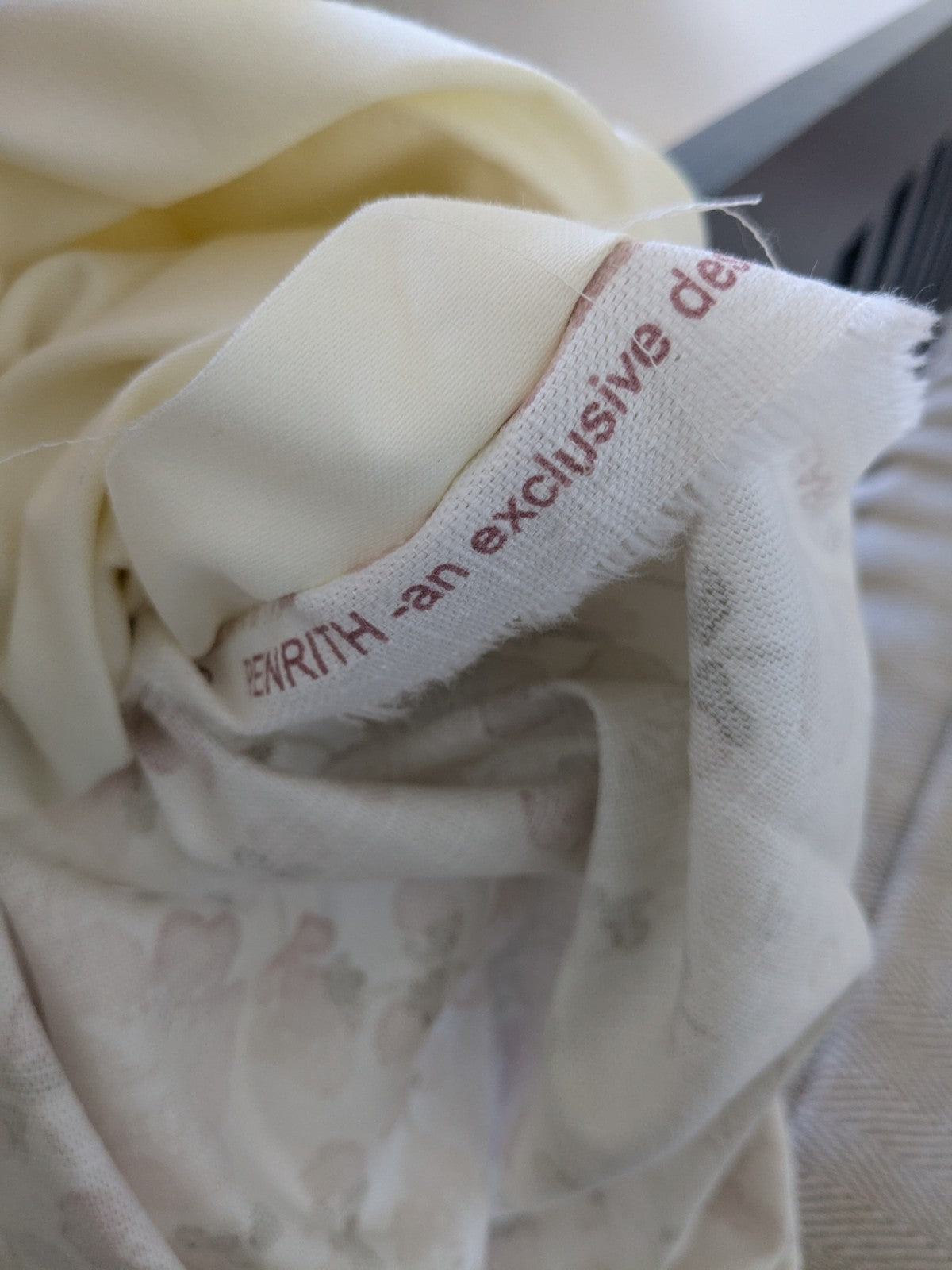 Blendworth Fabric Single Curtain D48 x W70in Pink Blossom Pencil Pleat Cottage