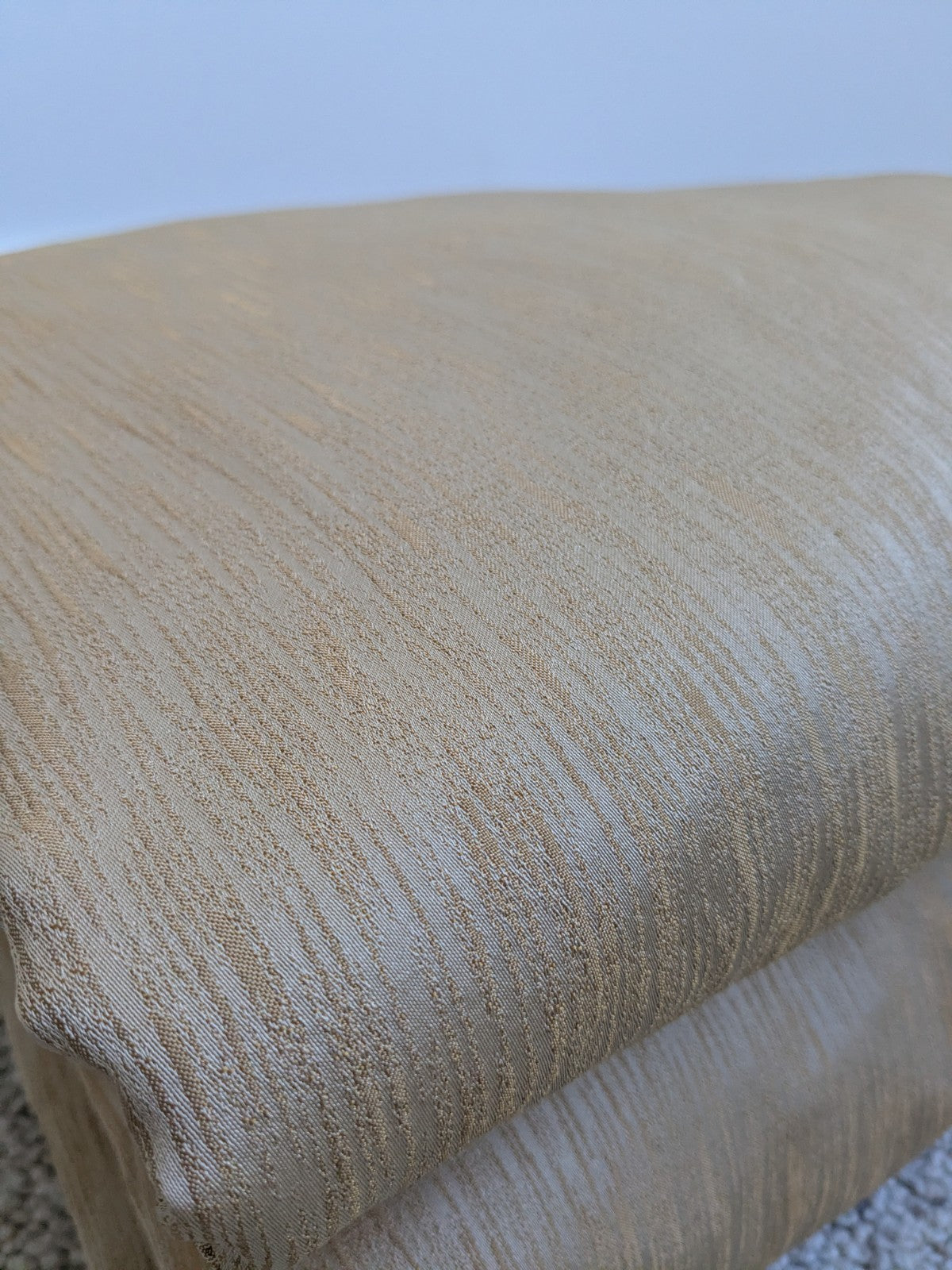 Gold Curtains W100 x L86 inches Textured Long Lined Pencil Pleat READ DESC.